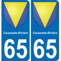 65 Caussade-Rivière adesivo piastra di registrazione city