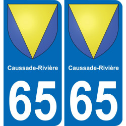 65 Caussade-Rivière-aufkleber plakette ez stadt