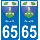 65 Cazarilh-aufkleber plakette ez stadt