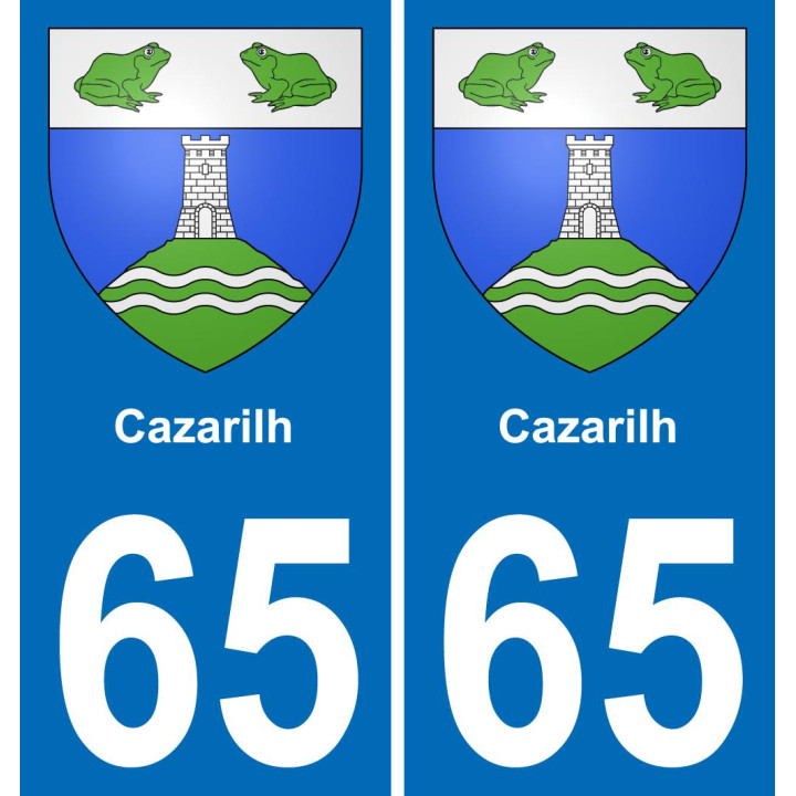 65 Cazarilh-aufkleber plakette ez stadt