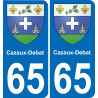 65 Cazaux-Debat-aufkleber plakette ez stadt
