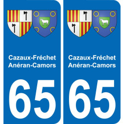 65 Cazaux-Fréchet-Anéran-Camors-aufkleber plakette ez stadt