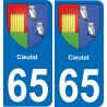 65 Cieutat adesivo piastra di registrazione city