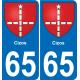 65 Cizos-aufkleber plakette ez stadt