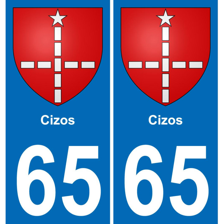65 Cizos-aufkleber plakette ez stadt