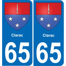 65 Clarac-aufkleber plakette ez stadt
