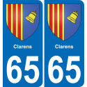 65 Clarens-aufkleber plakette ez stadt