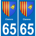 65 Clarens-aufkleber plakette ez stadt