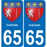 65 Créchets-aufkleber plakette ez stadt
