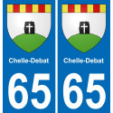 65 Chelle-Debat adesivo piastra di registrazione city