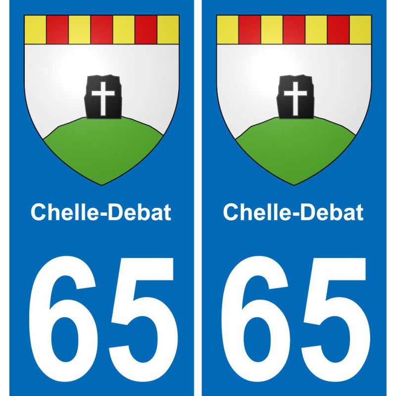 65 Chelle-Debat adesivo piastra di registrazione city