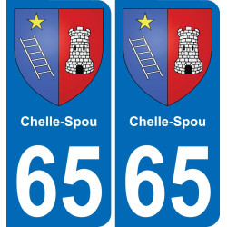 65 Chelle-Spou-aufkleber plakette ez stadt