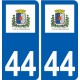 44 Châteaubriant logo autocollant plaque stickers ville