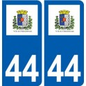 44 Châteaubriant logo autocollant plaque stickers ville
