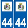 44 Châteaubriant logo autocollant plaque stickers ville