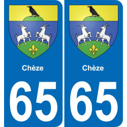 65 Chèze-aufkleber plakette ez stadt