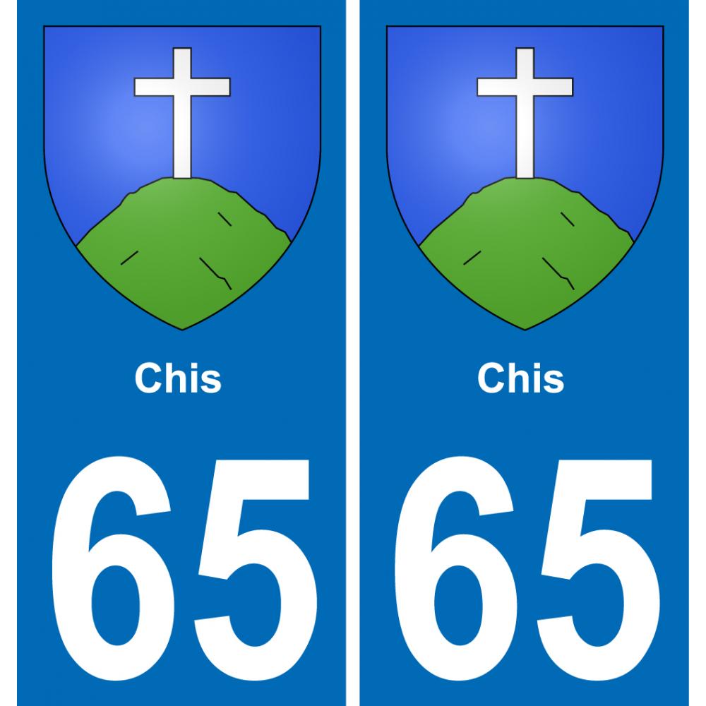65 Chis sticker plate registration city