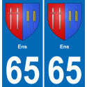 65 Ens-aufkleber plakette ez stadt