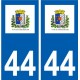 44 Châteaubriant logo autocollant plaque stickers ville