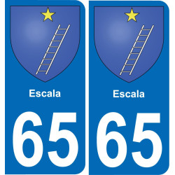 65 Escala placa etiqueta de registro de la ciudad