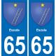 65 Escala adesivo piastra di registrazione city