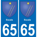 65 Escala-aufkleber plakette ez stadt