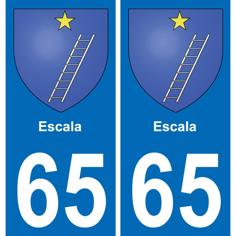 65 Escala-aufkleber plakette ez stadt