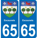 65 Escaunets-aufkleber plakette ez stadt