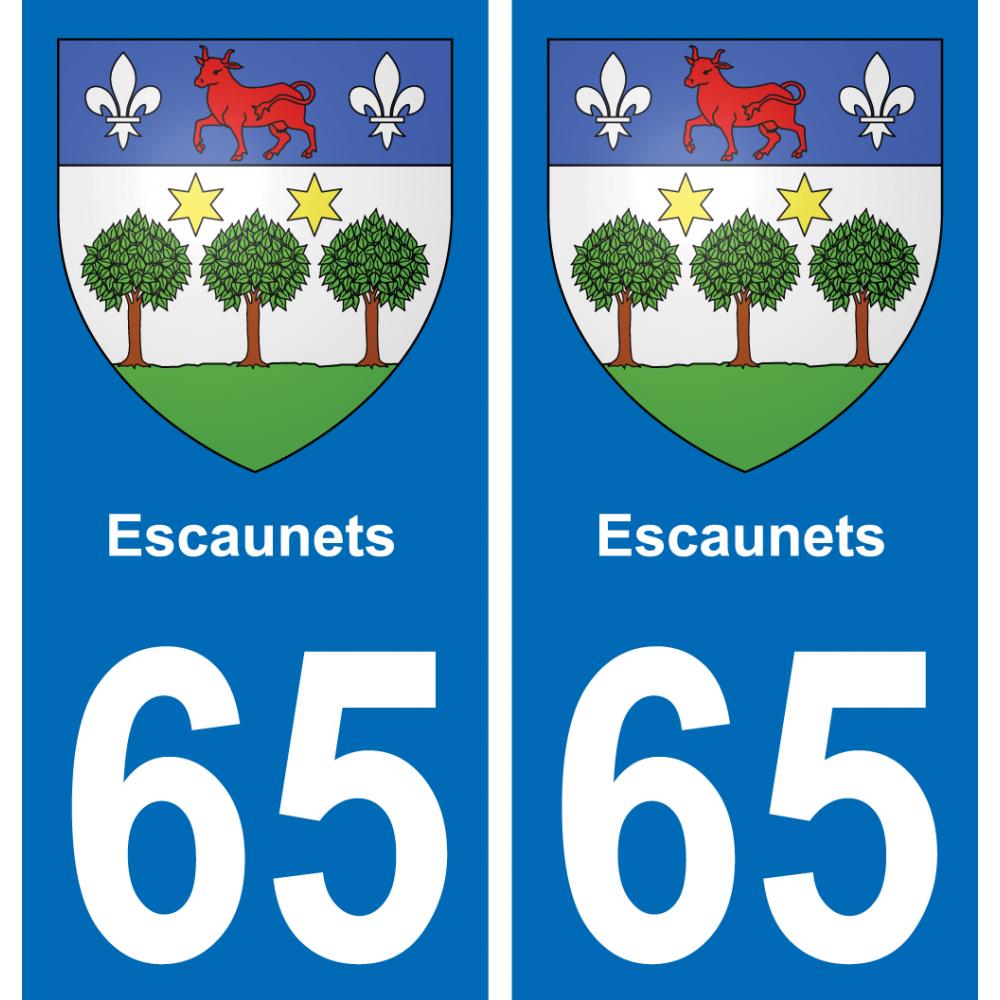 65 Escaunets-aufkleber plakette ez stadt