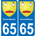 65 Pau-aufkleber plakette ez stadt
