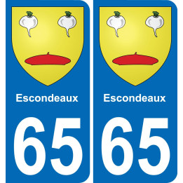 65 Pau sticker plate registration city