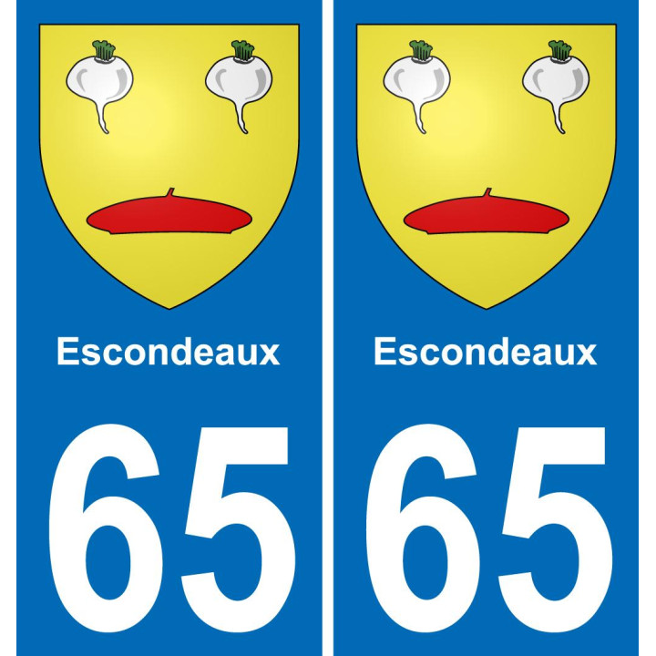 65 Pau-aufkleber plakette ez stadt