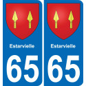 65 Estarvielle sticker plate registration city