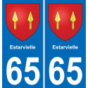 65 Estarvielle sticker plate registration city