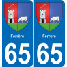 65 Ferrère adesivo piastra di registrazione city