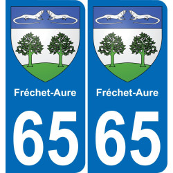 65 Fréchet-Aure -aufkleber plakette ez stadt