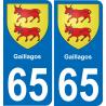 65 Gaillagos-aufkleber plakette ez stadt