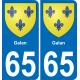 65 Galan adesivo piastra di registrazione city