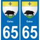65 Galez autocollant sticker plaque immatriculation auto ville