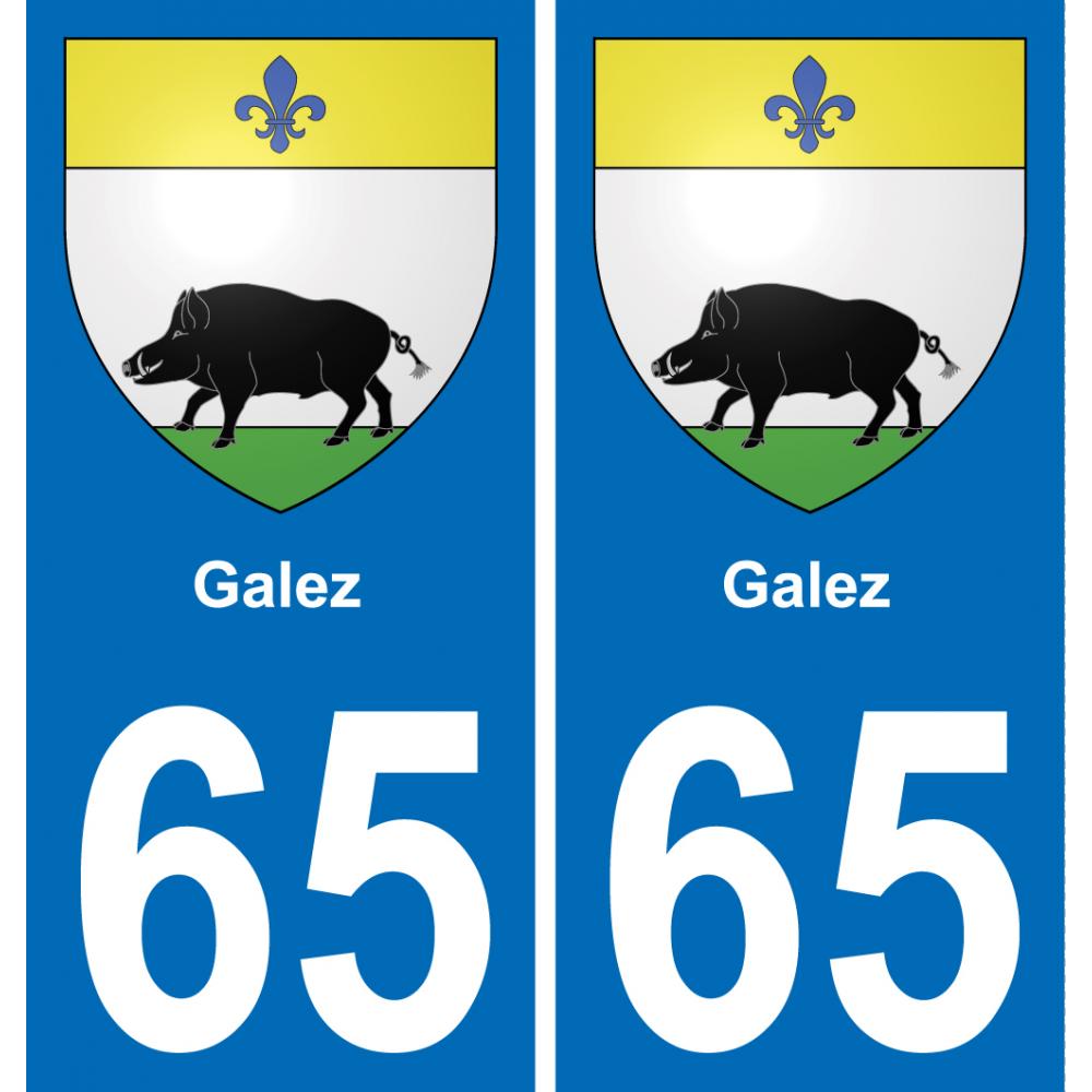 65 Galez adesivo piastra di registrazione city