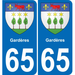 65 Gardères-aufkleber plakette ez stadt