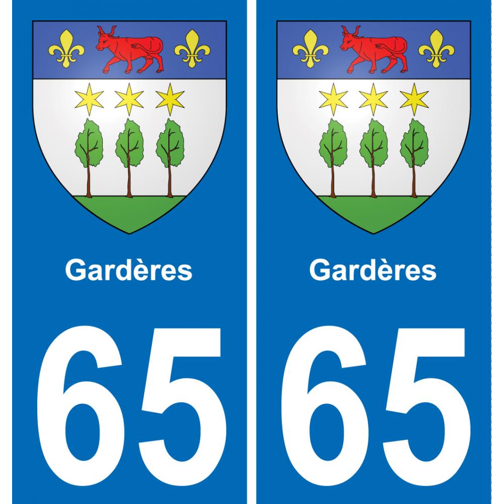 65 Gardères-aufkleber plakette ez stadt