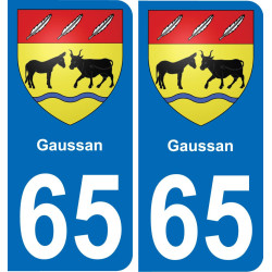 65 Gaussan-aufkleber plakette ez stadt