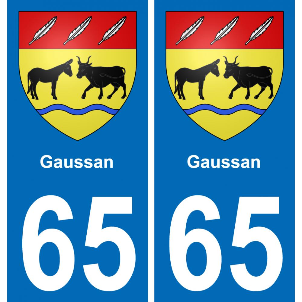 65 Gaussan-aufkleber plakette ez stadt