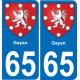 65 Gayan-aufkleber plakette ez stadt