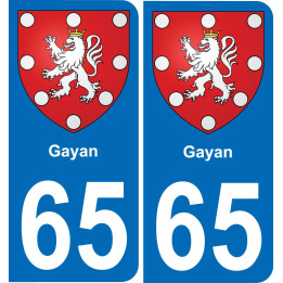 65 Gayan-aufkleber plakette ez stadt