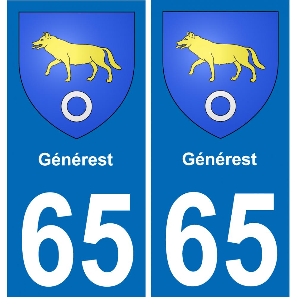 65 Générest-aufkleber plakette ez stadt