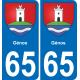 65 Génos -aufkleber plakette ez stadt