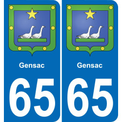 65 Gensac-aufkleber plakette ez stadt