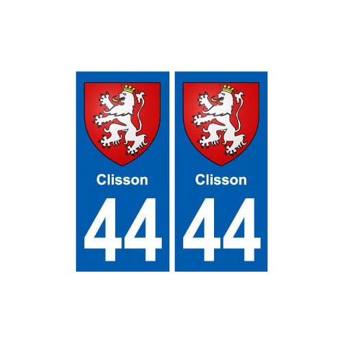 44 Clisson autocollant plaque stickers ville